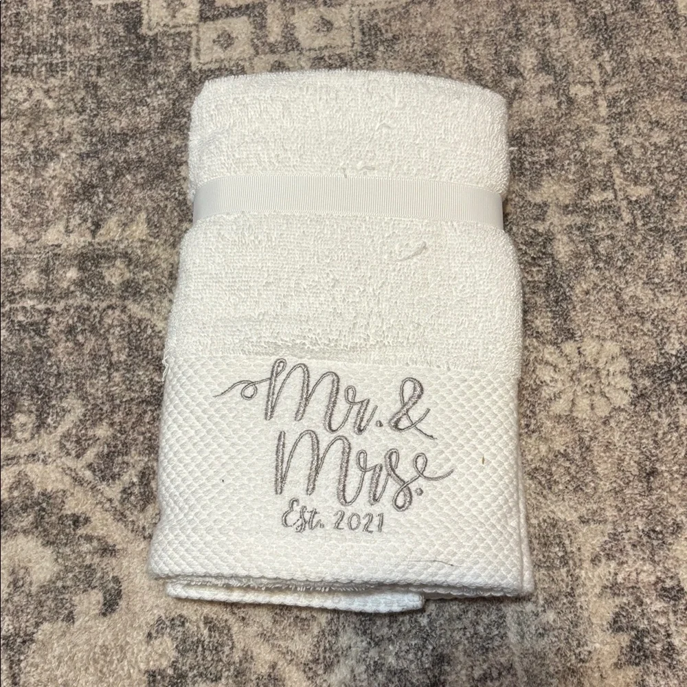 Mr & Mrs Hand Towels